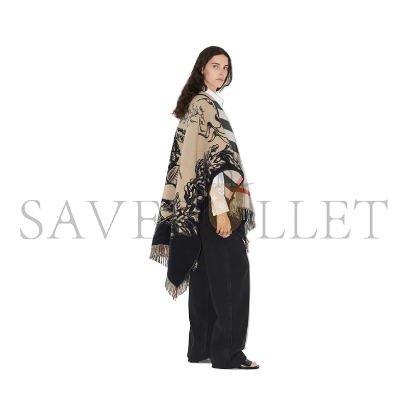 Bv*b*rry GALLANT KNIGHT WOOL CAPE 80748751 (130*155cm)